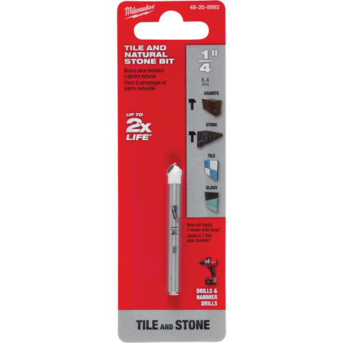 Foret pour la pierre naturelle, 1/4", Carbure Groupe Belzile Dickner