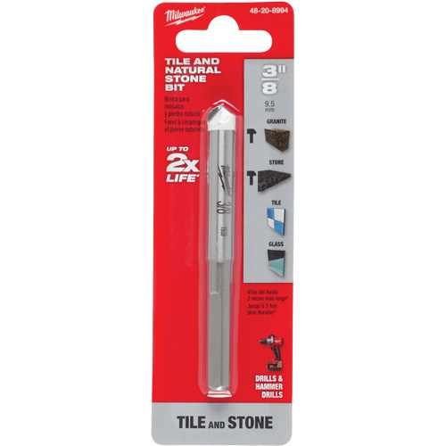 Natural Stone Bit, 3/8", Carbide Groupe Belzile Dickner