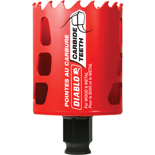 Scie cloche pour bois et m&eacute;tal, 2-1/4", Profondeur de la coupe 2-3/8", Carbure Groupe Belzile Dickner