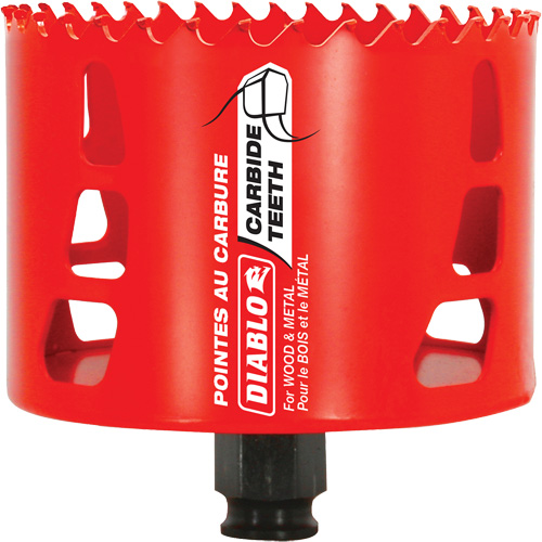 Scie cloche pour bois et m&eacute;tal, 3-5/8", Profondeur de la coupe 2-3/8", Carbure Groupe Belzile Dickner