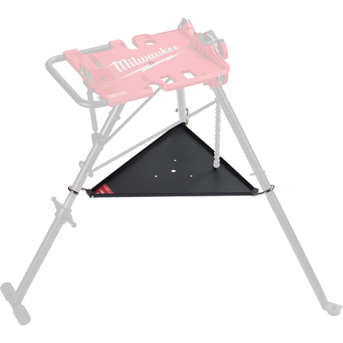 Tablette inf&eacute;rieure pour tr&eacute;pied de nivellement de 6 po avec &eacute;tau &agrave; chaîne Groupe Belzile Dickner