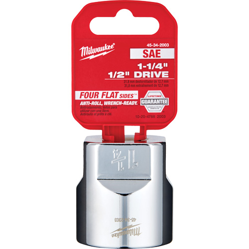 Prise SAE avec c&ocirc;t&eacute;s Four Flats, 1-1/4", Prise 1/2", 6 pans Groupe Belzile Dickner