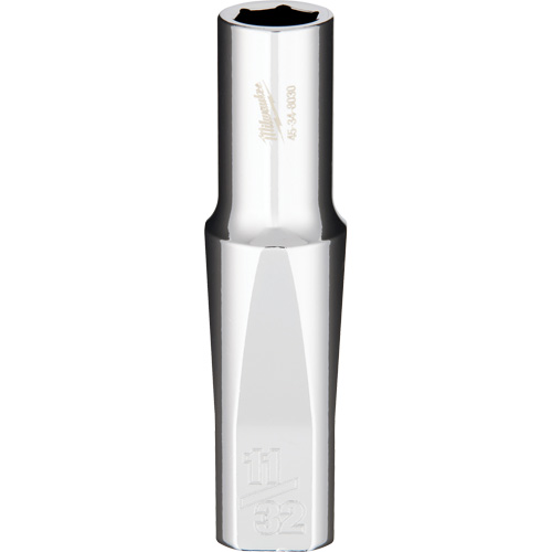 SAE Socket with Four Flat Sides, 11/32", 3/8" Drive, 6 Points, Deep Groupe Belzile Dickner