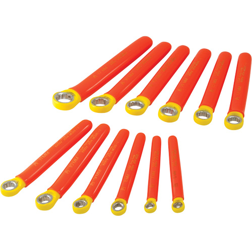 Jeu de cl&eacute;s polygonales m&eacute;triques isol&eacute;es &agrave; 12 pans, 1000 V, 12 Mcx Groupe Belzile Dickner