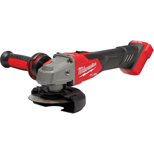 Meuleuse &agrave; frein &agrave; vitesse variable avec interrupteur &agrave; glissi&egrave;re verrouillable M18 Fuel, 18 V, Mandrin 5"/4-1/2", Lithium-ion Groupe Belzile Dickner