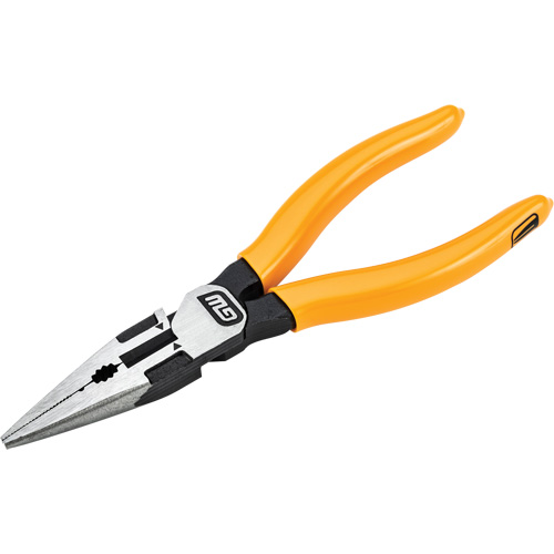 Pitbull Dipped Handle Long Nose Pliers, 6" L Groupe Belzile Dickner