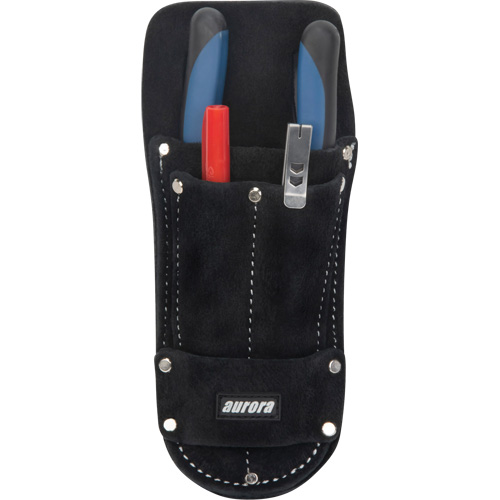 Tool Pouch, Plier Holder, Leather, 3 Pockets Groupe Belzile Dickner