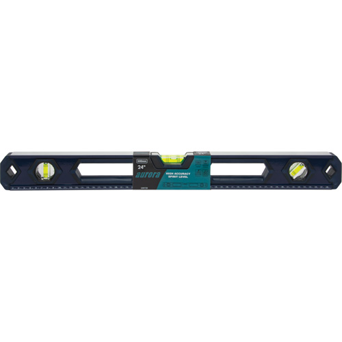 High-Accuracy Level, Box, 2' L, Aluminum, 3, Non-Magnetic Groupe Belzile Dickner