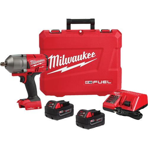 Ensemble de cl&eacute; &agrave; chocs &agrave; couple &eacute;lev&eacute; M18 Fuel avec One-Key &agrave; d&eacute;tente &agrave; broche, 18 V, Mandrin 1/2" Groupe Belzile Dickner