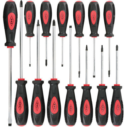 IESD-14S Ergonomic Screwdriver Set, 14 Pcs., Magnetic Groupe Belzile Dickner