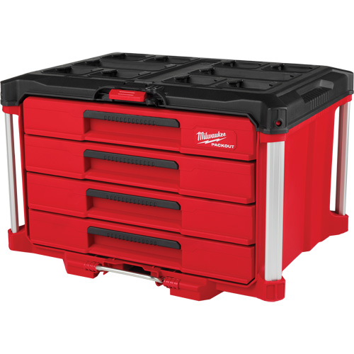 Boîte &agrave; outils avec 4 tiroirs PackOut, 16-3/10" x 22-1/5" x 14-3/10", Rouge Groupe Belzile Dickner