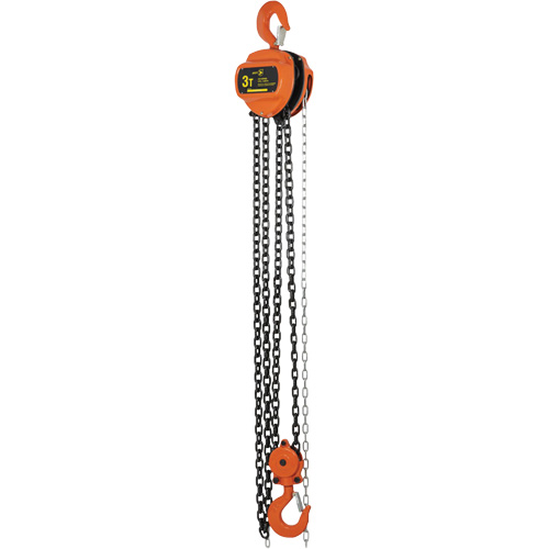 VHC Series Chain Hoists, 10' Lift, 6600 lbs. (3 tons) Capacity, Alloy Steel Chain Groupe Belzile Dickner
