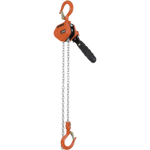 KLP-25-5 KLP Series Lever Chain Hoists, 5' Lift, 500 lbs. (0.25 tons) Capacity, Steel Chain Groupe Belzile Dickner