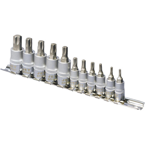SS1438-11T Jeu de douilles chrom&eacute;es, Torx, Prise 1/4"/3/8", 10 mr Groupe Belzile Dickner