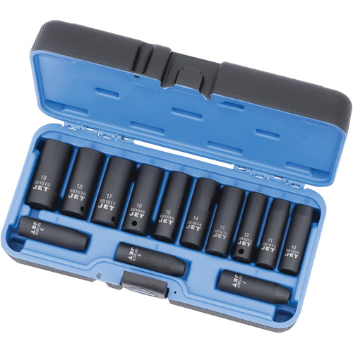 PS1338DM Sockets - Sets, 13 Pcs, Impact, 3/8" Drive Size, Deep Groupe Belzile Dickner