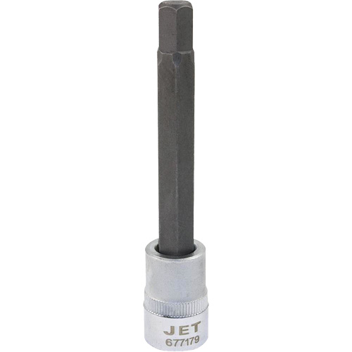 Extra-Long Bit Sockets, Hex, 9 mm x 4" L, 3/8" Drive Groupe Belzile Dickner