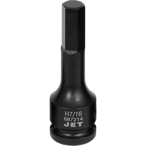 Impact Socket Bits, Hex, 7/16" x 1/2" Drive Groupe Belzile Dickner
