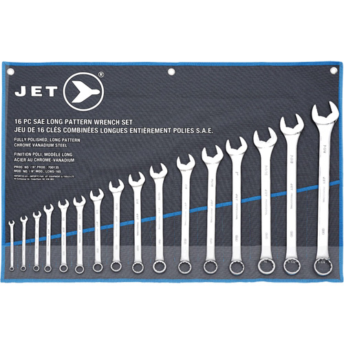 LCWS-16S Long Pattern Combination Wrench Sets, Combination, 16 Pieces, Imperial Groupe Belzile Dickner