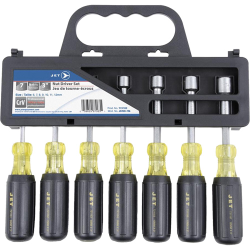 JKND-7M Nut Driver Set, 7, Non Magnetic, Metric Groupe Belzile Dickner