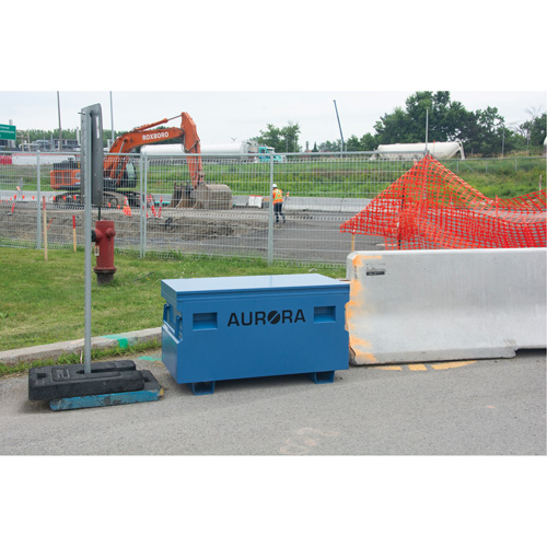 Coffre &agrave; outils de chantier, 60" x 24" x 27-1/2", Acier, Bleu Groupe Belzile Dickner