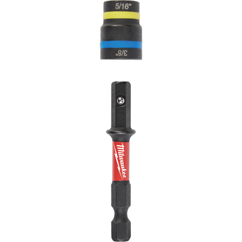 Shockwave Impact Duty Quik-Clear 2-in-1 Nut Driver, 5/16"/3/8" Drive, 2-1/2" L, Magnetic Groupe Belzile Dickner