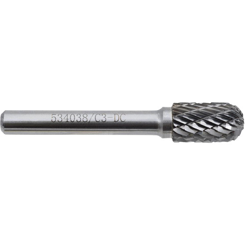C3-DC JET-KUT GP Round Nose Shape Carbide Bur, 3/8" Dia. Groupe Belzile Dickner