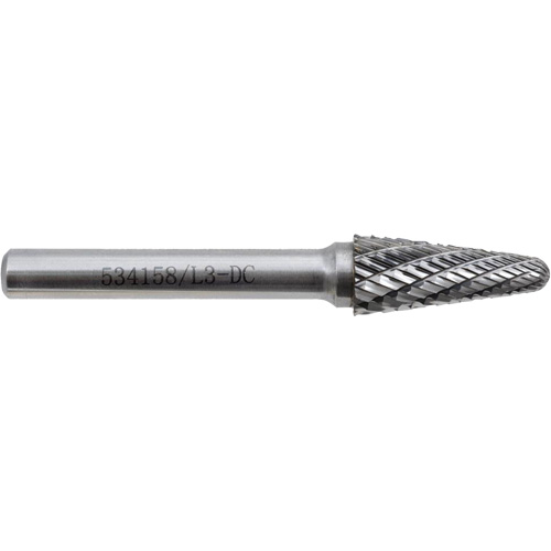 L3-DC Fraise conique 9 JET-KUT (embout rayon), 3/8" dia. Groupe Belzile Dickner