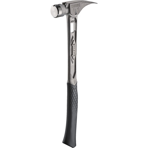 TIBONE Smooth Titanium Framing Hammer, 15 oz., Solid Steel Handle, 17-17/50" L Groupe Belzile Dickner