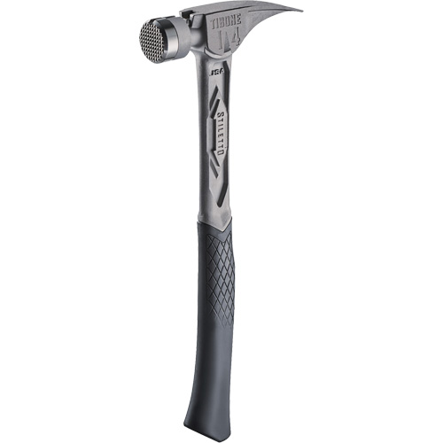 TIBONE Milled Titanium Framing Hammer, 14 oz., Solid Steel Handle, 15-1/4" L Groupe Belzile Dickner