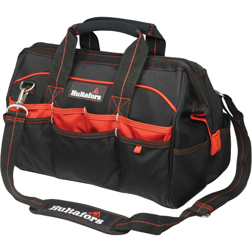 16" Tradesman's Tool Bag, Ballistic Polyester, Black/Red Groupe Belzile Dickner