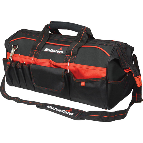 20" Tradesman's Tool Bag, Ballistic Polyester, Black/Red Groupe Belzile Dickner