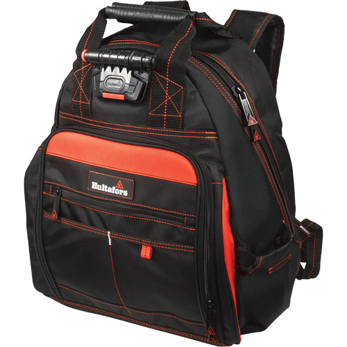 Lighted Tool Backpack, Black/Red, Ballistic/Polyester Groupe Belzile Dickner