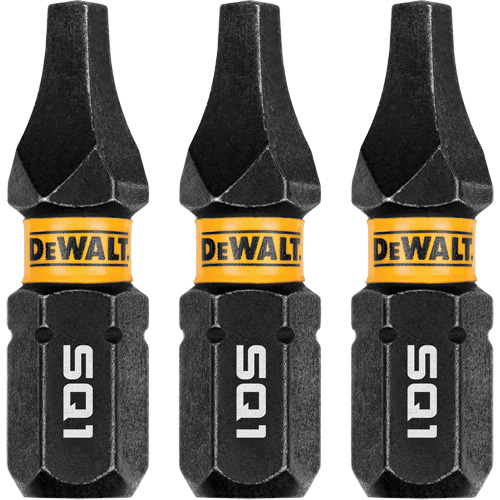 3-Piece FLEXTORQ&reg; Impact Screwdriving Bits, Square, #1, 1/4" Drive Groupe Belzile Dickner