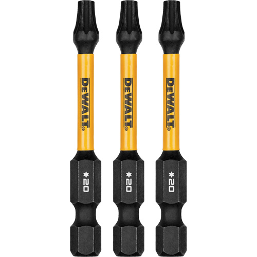 3-Piece FLEXTORQ&reg; Impact Screwdriving Bits, Torx, T-20, 1/4" Drive Groupe Belzile Dickner