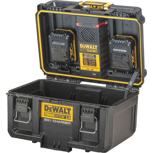 Chargeur 20V &agrave; deux ports ToughSystem 2.0, 14" x 15" x 9", Noir/Jaune Groupe Belzile Dickner