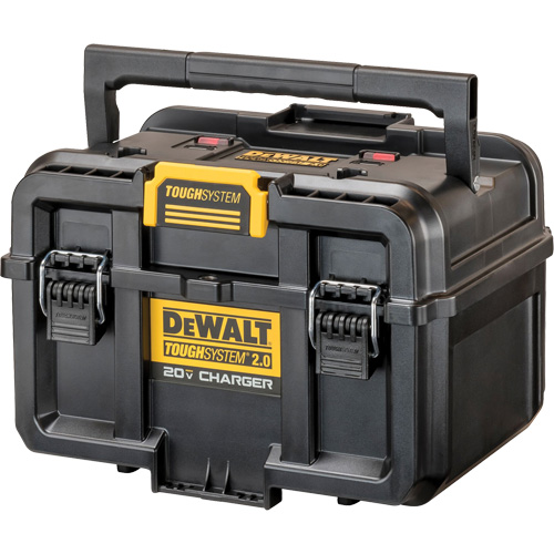 Chargeur 20V &agrave; deux ports ToughSystem 2.0, 14" x 15" x 9", Noir/Jaune Groupe Belzile Dickner