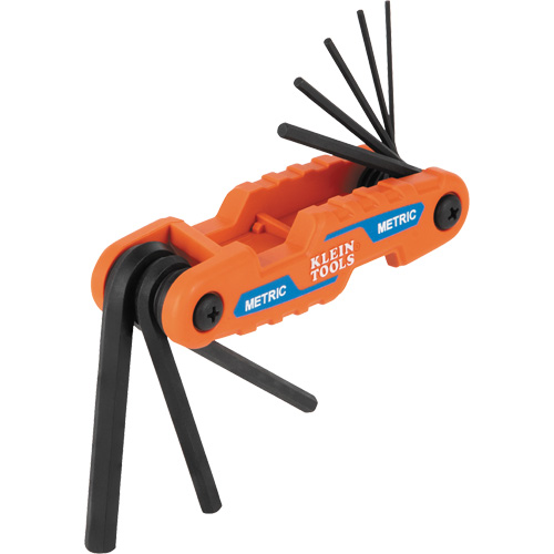 Compact Folding Hex Key Set, 8 Pcs., Metric Groupe Belzile Dickner