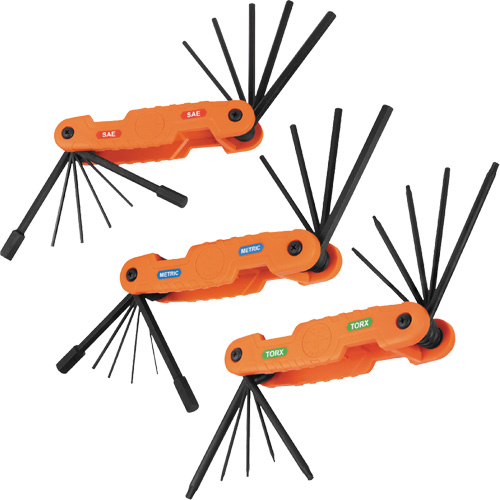 Pro Folding Hex Key Set, 31 Pcs., Metric & Imperial/Torx&reg; Groupe Belzile Dickner