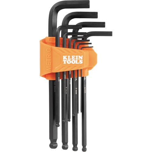 L-Style Long Ball-End Hex Key Set, 10 Pcs., Metric Groupe Belzile Dickner