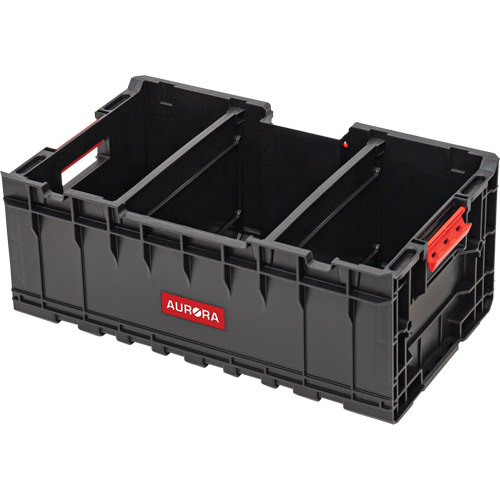 Arx Tool Crate with Dividers, 22-7/10" x 14-1/10" x 9-3/10", Black Groupe Belzile Dickner