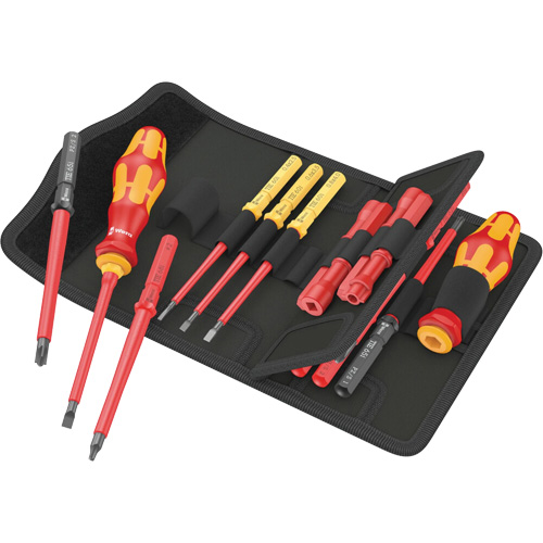 Insulated Screwdriver Set for Slotted Screws, 1000 V, 18 Pcs Groupe Belzile Dickner