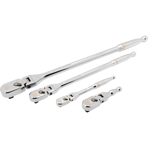 1/4", 3/8" & 1/2" Drive 120XP Full Polish Flex Handle Teardrop Ratchet Set Groupe Belzile Dickner