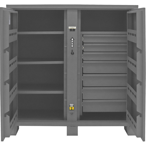 Jobsite Storage Cabinet, Steel, 59 Cubic Feet, Grey Groupe Belzile Dickner
