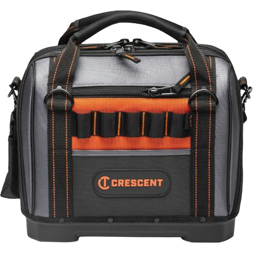 14" Tradesman Closed Top Tool Bag, Polyester, 32 Pockets, Black/Grey Groupe Belzile Dickner