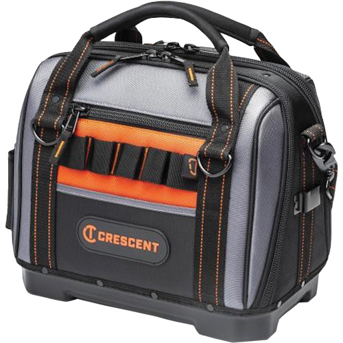 14" Tradesman Closed Top Tool Bag, Polyester, 32 Pockets, Black/Grey Groupe Belzile Dickner