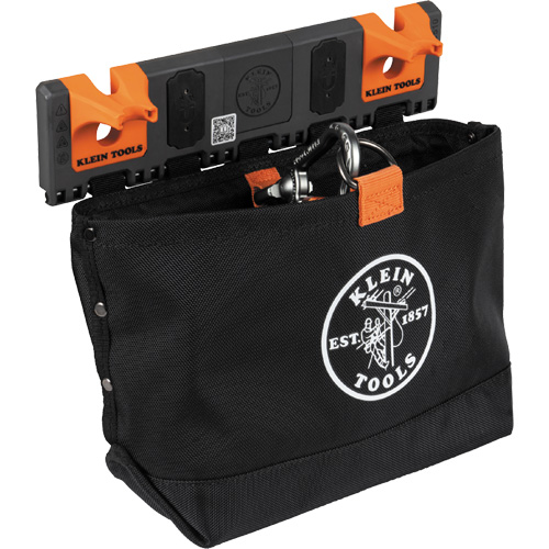 Bucket Work CentreS-Hook Hardware Pouch Module, Nylon, 1 Pockets, Black/Orange Groupe Belzile Dickner