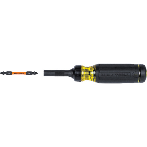 15-in-1 Ratcheting Impact-Rated Multi-Bit Torsion Zone Screwdriver, 9-1/2" L, Cushion Grip Handle Groupe Belzile Dickner