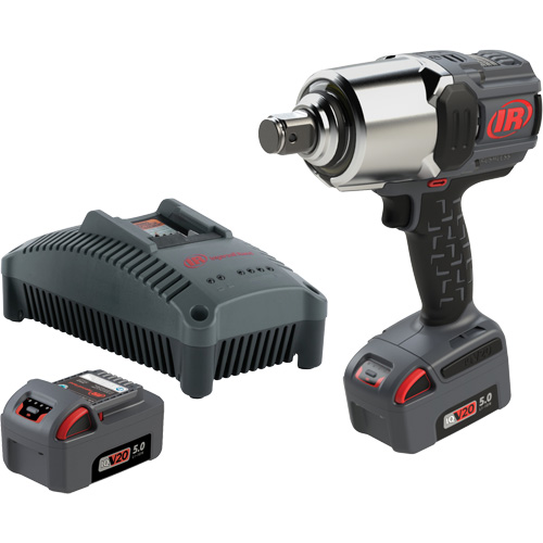 Cordless Impact Wrench Kit with Friction Ring Thru-Hole, 20 V, 1" Socket Groupe Belzile Dickner