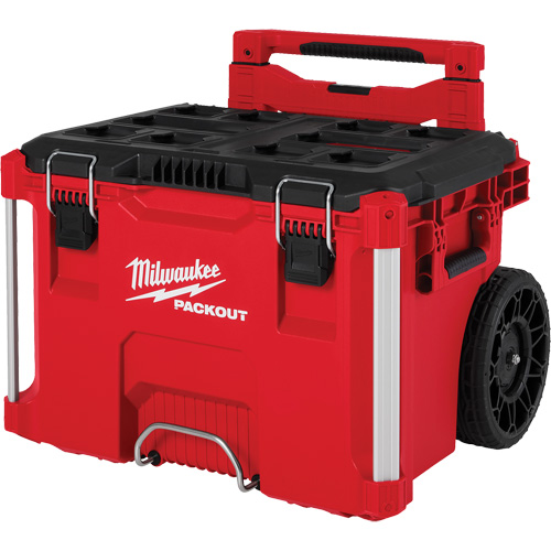PACKOUT Rolling Tool Box, 18" x 22" x 19-1/2", Black/Red Groupe Belzile Dickner