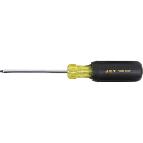 JKSR-2 Square Screwdriver, #2 Tip, Round, 4" L, Cushion Grip Handle Groupe Belzile Dickner